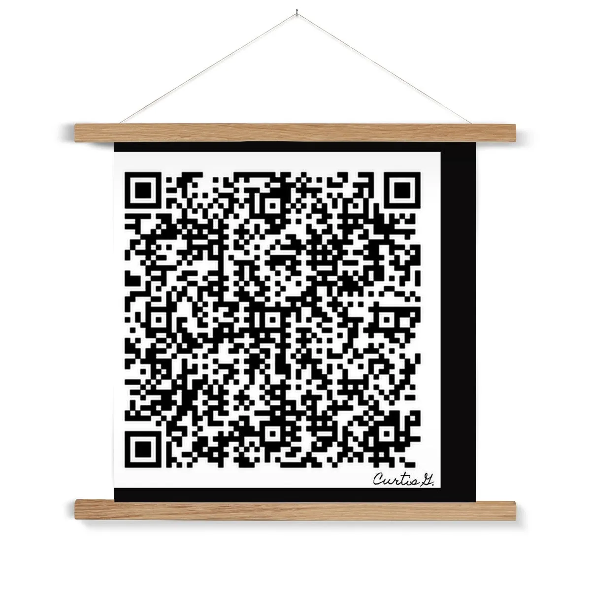 Scan Me Fine Art Print with Hanger