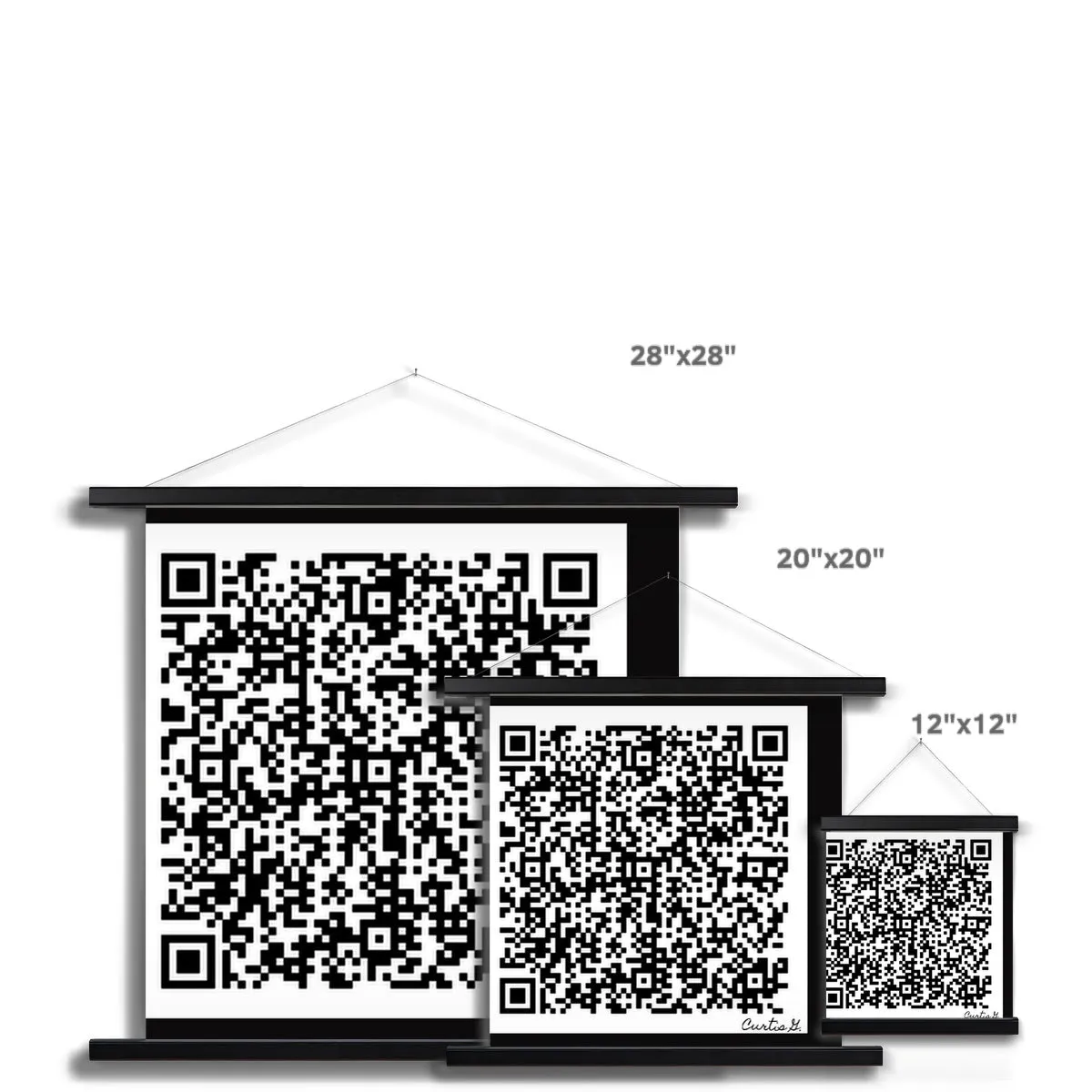 Scan Me Fine Art Print with Hanger