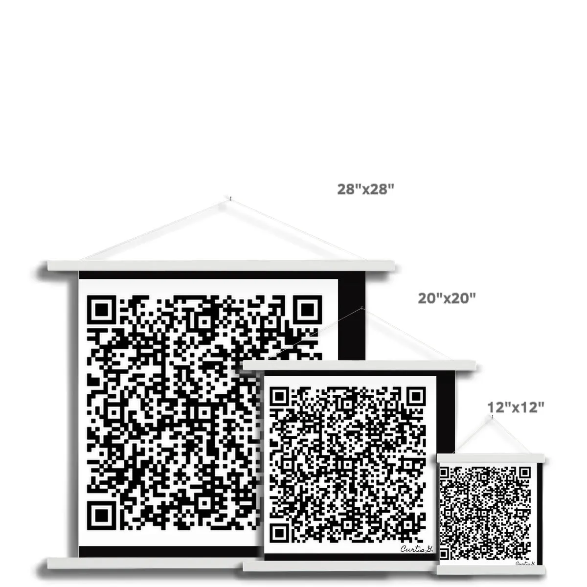 Scan Me Fine Art Print with Hanger