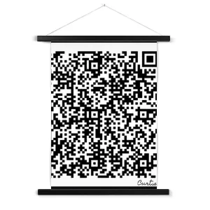 Scan Me Fine Art Print with Hanger