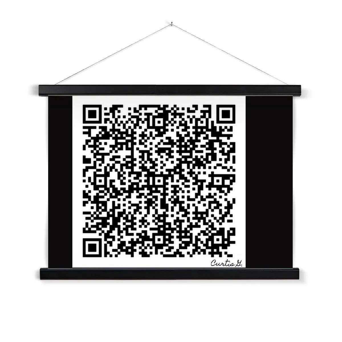 Scan Me Fine Art Print with Hanger