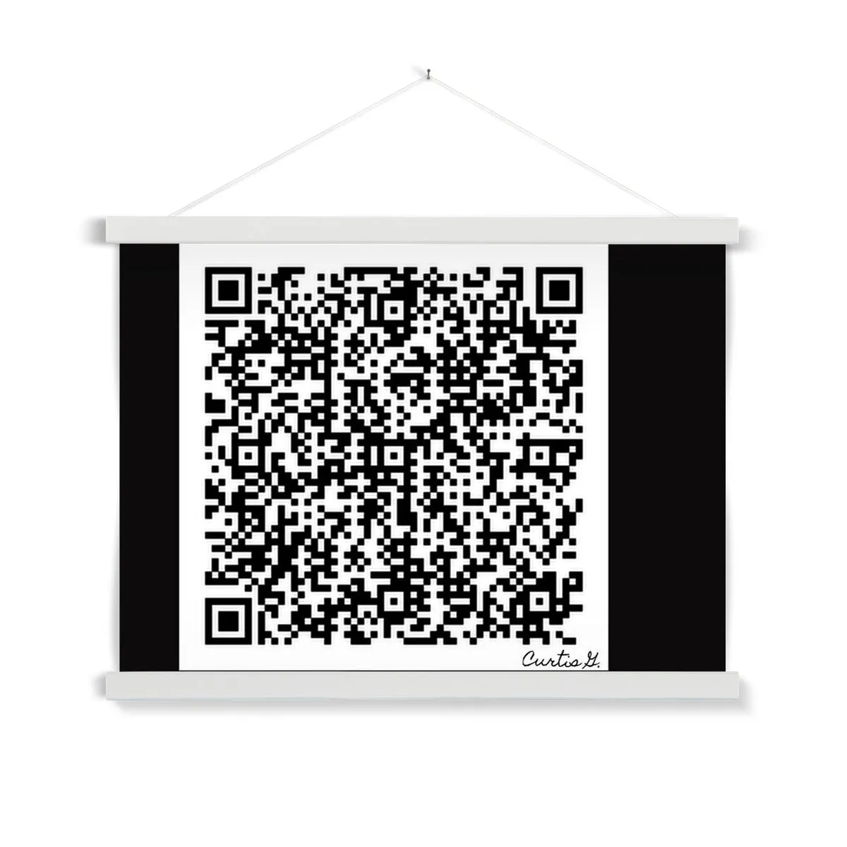 Scan Me Fine Art Print with Hanger