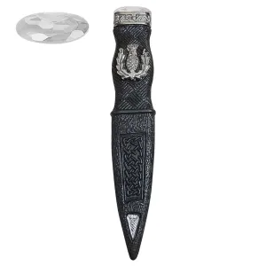 Sgian Dubh White Stone Safe Dummy