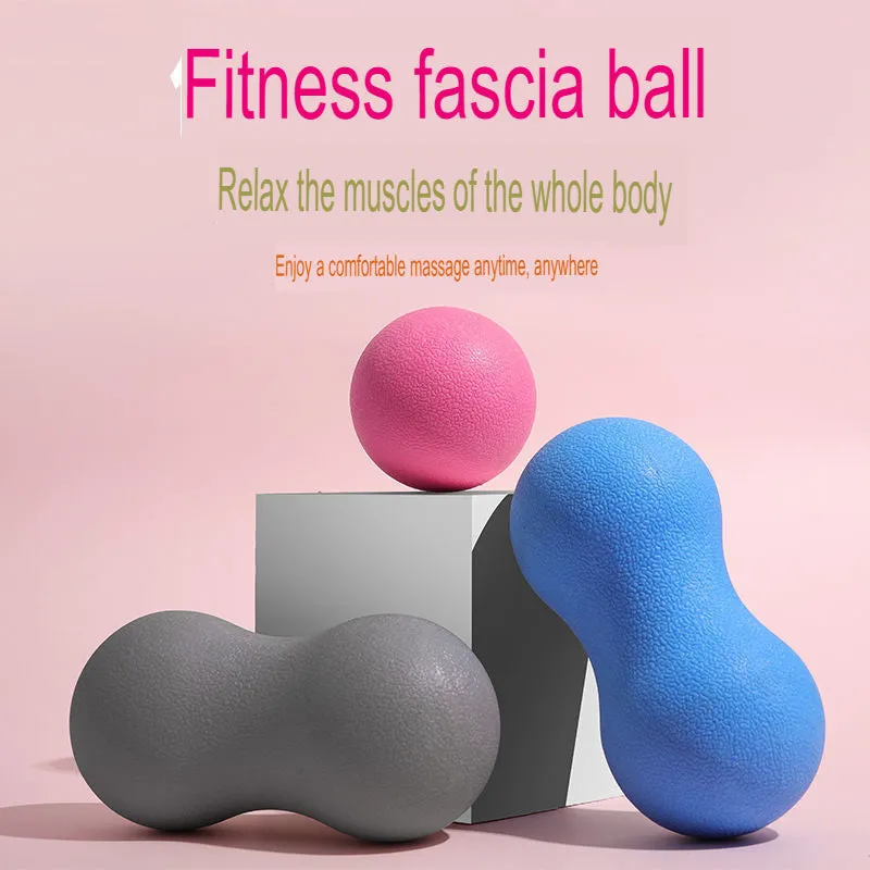 Shoulder And Neck Silicone Elastic Massage Peanut Fascia Ball Foot Acupoint Rolling Ball Fitness Yoga Fascia Ball