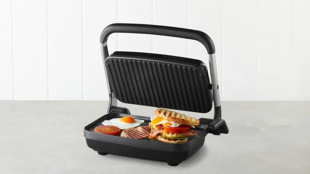 Sunbeam Cafe Style 2 Slice Sandwich Maker Grill Press GRM2000SS