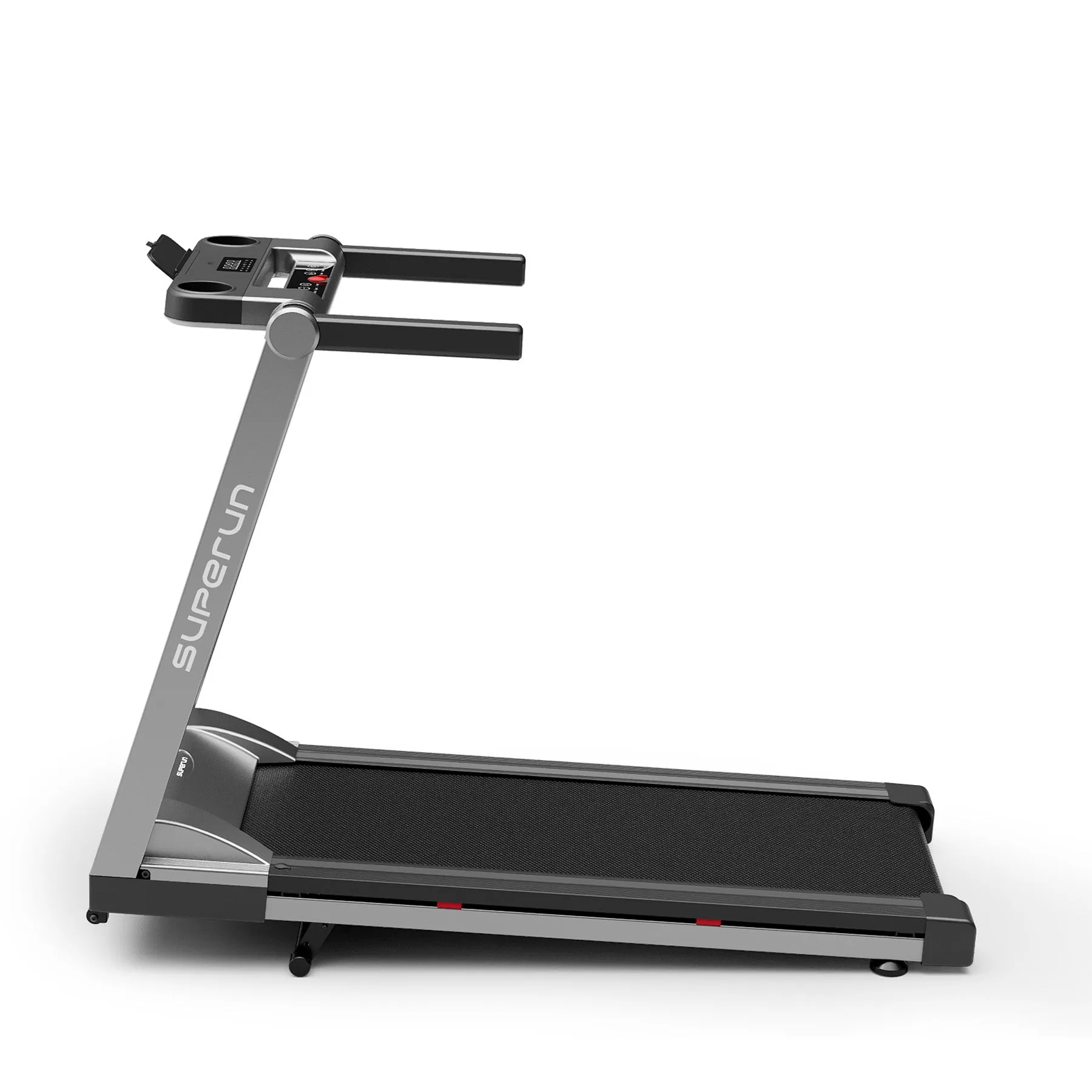 SupeRun® AS02 Inclined Foldable Smart 10 MPH Online Racing Treadmill Silver