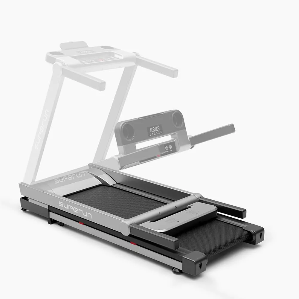 SupeRun® AS02 Inclined Foldable Smart 10 MPH Online Racing Treadmill Silver