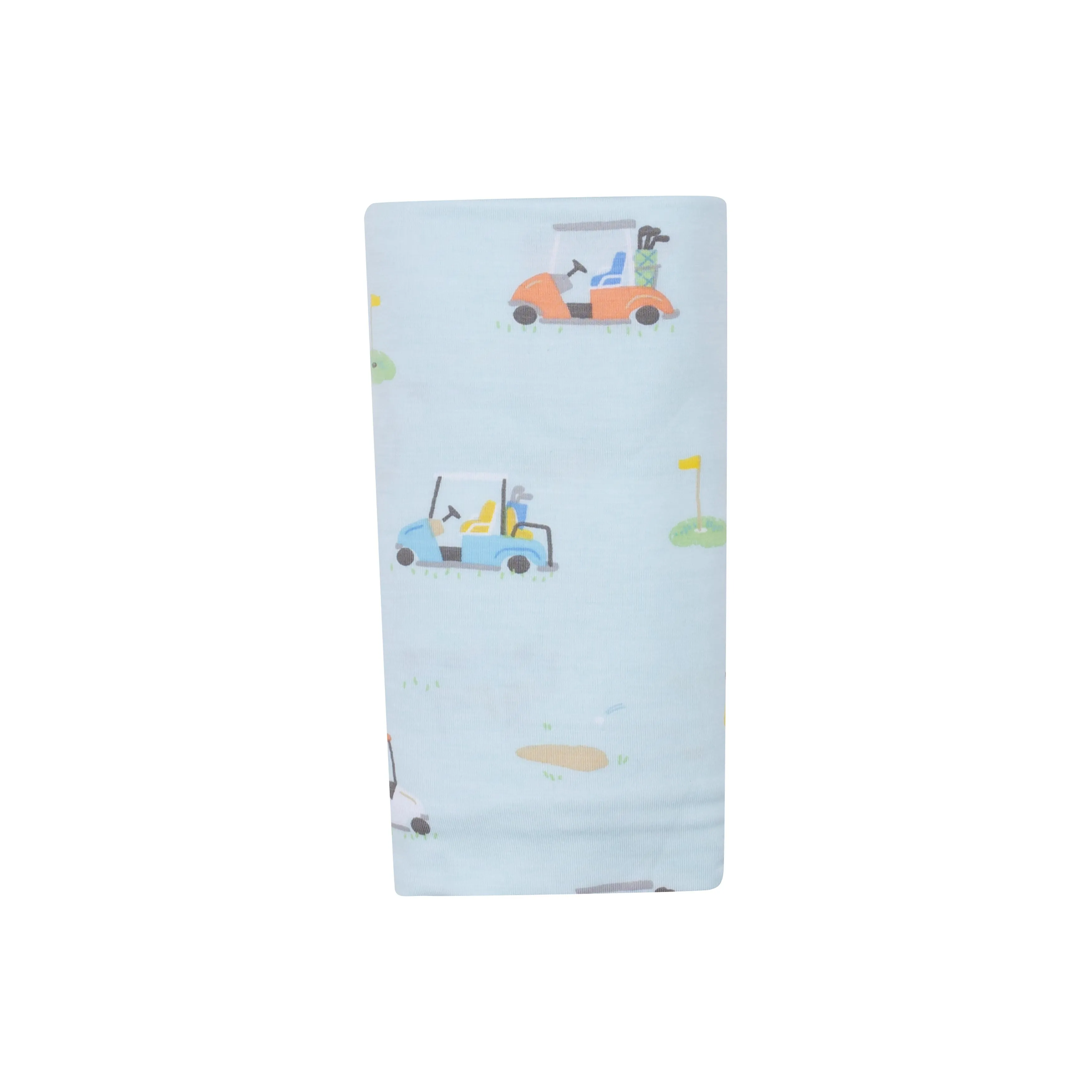 Swaddle Blanket - Golf Carts Blue