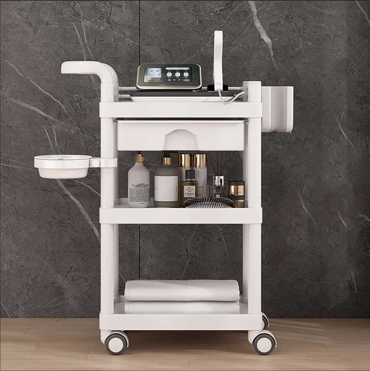 Sweetcrispy Plastic Service Cart For Restaurant Estates