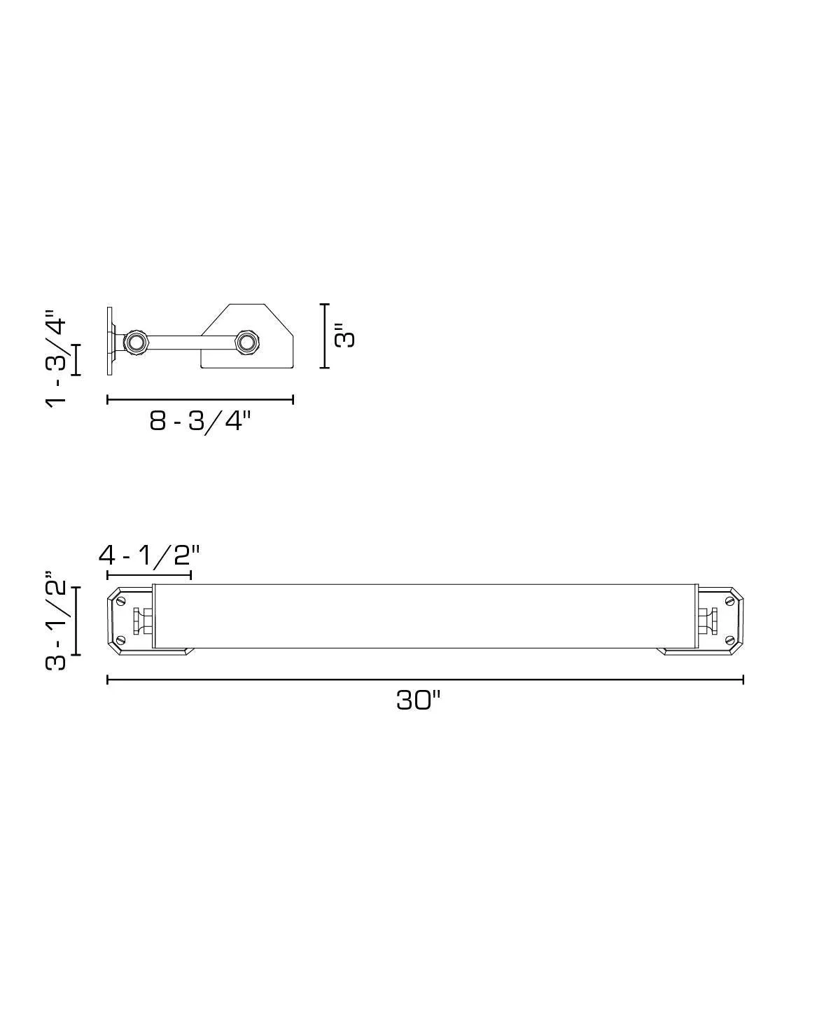 Tess Large Split Mount Picture Light