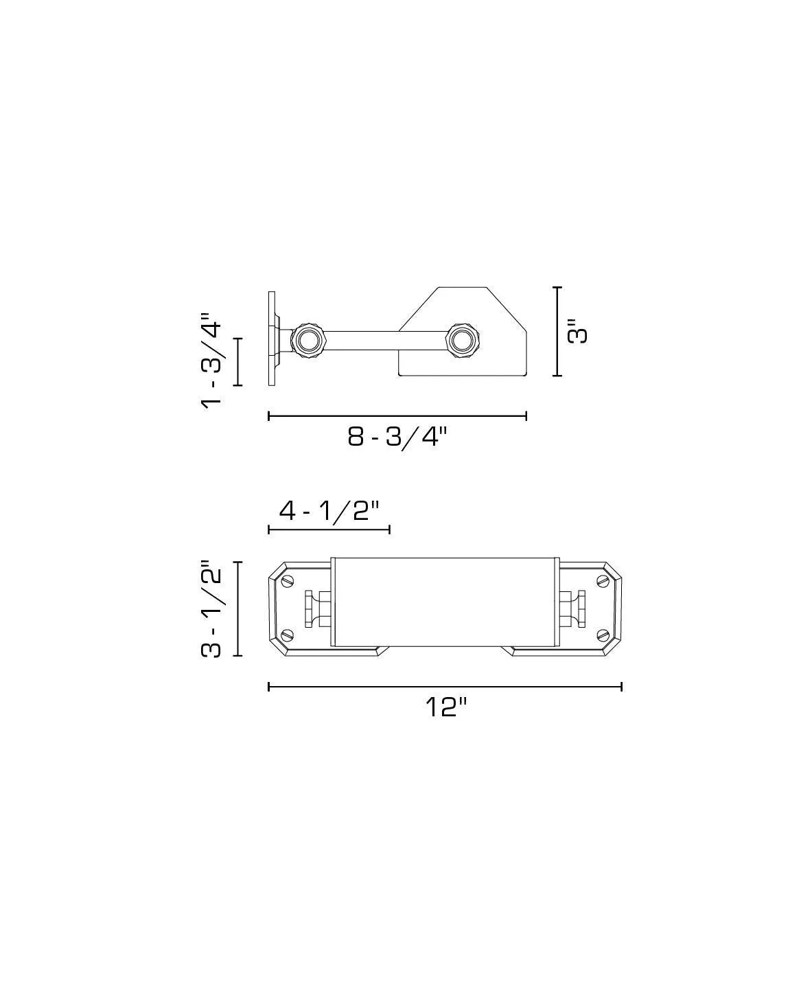 Tess Small Split Mount Picture Light