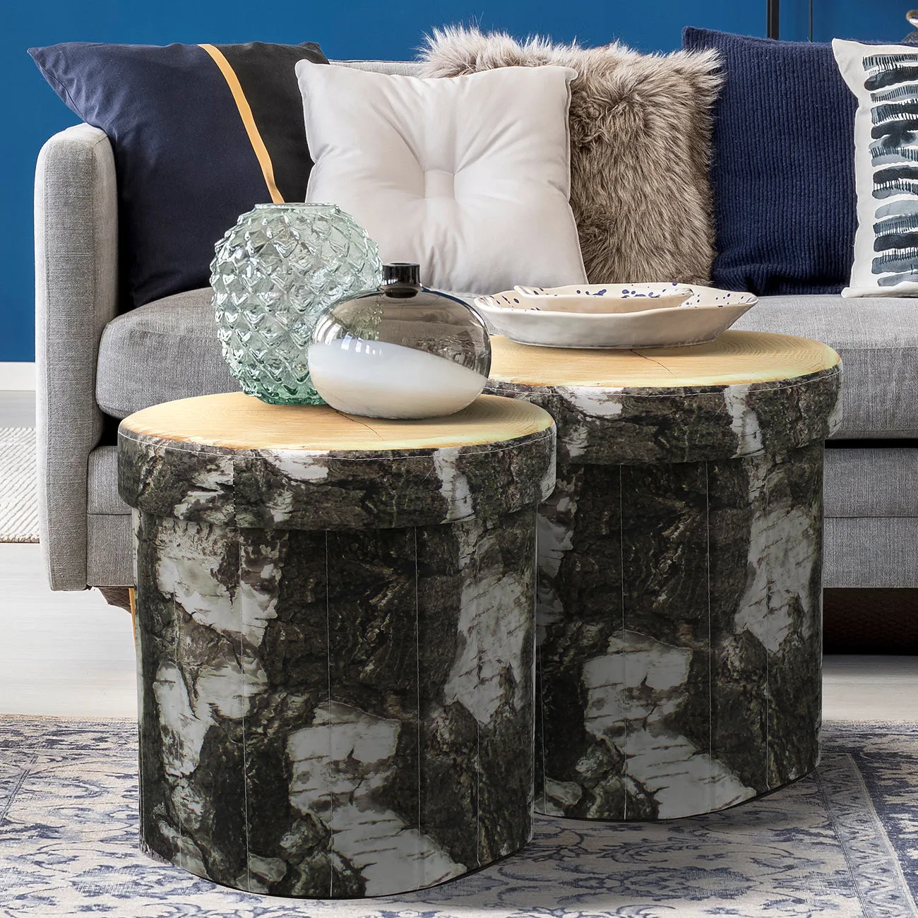 Tree Log Ottoman