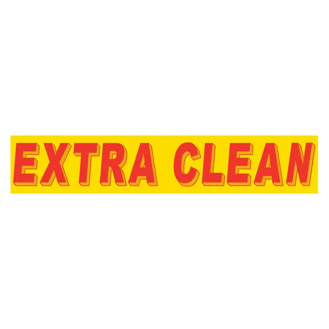 Vibrant Yellow & Red High-Visibility Slogan Stickers – 14.5" x 2.75" – Easy Application, No Residue, Perfect for Automotive Promotions, Sales, and Branding