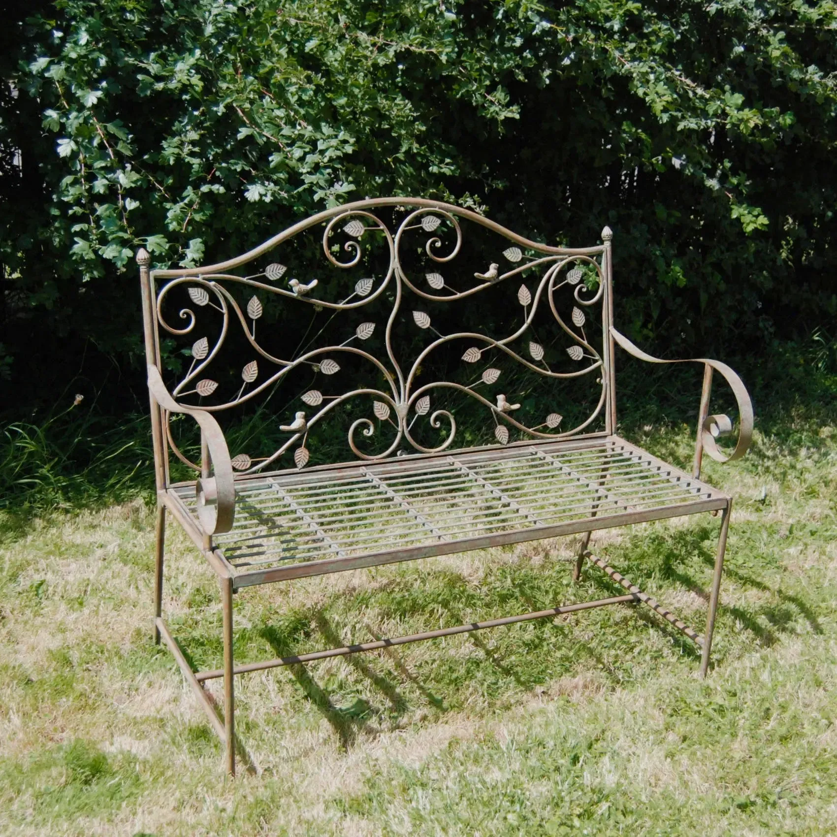 WOODLAND BENCH - Green Rust